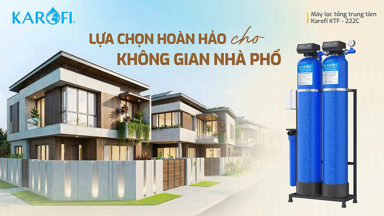 Máy lọc nước tổng đầu nguồn Karofi KTF - 222C